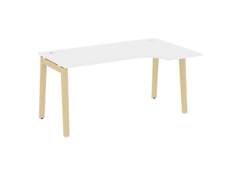 Стол эргономичный ONIX WOOD (R), опоры - массив дерева OW.SA-1 1580*980*750(720/460)